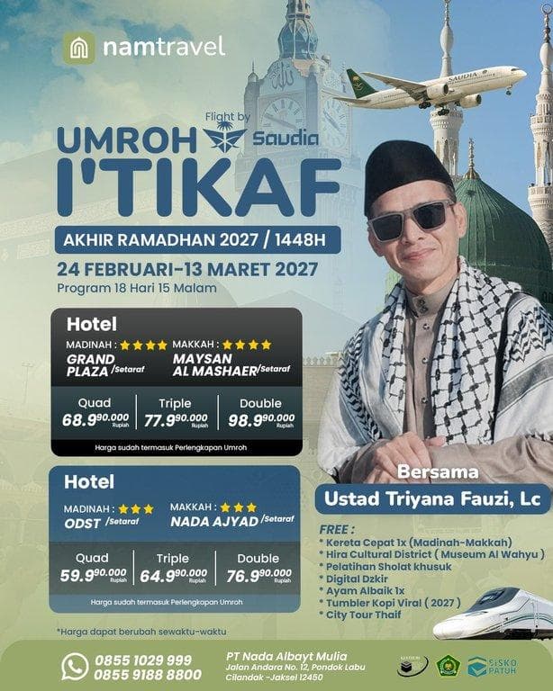 UMROH ITIKAF LAILATUL QADR 2027